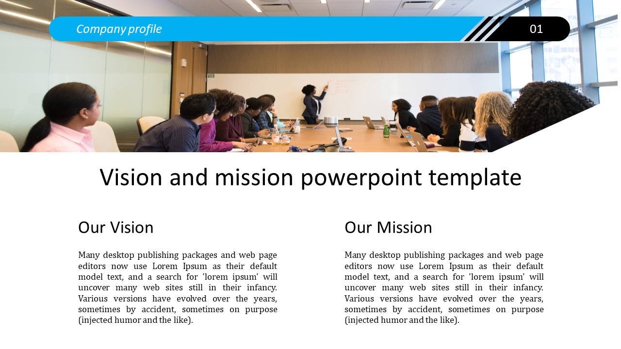 Free - Vision And Mission PowerPoint Template And Google Slides Themes
